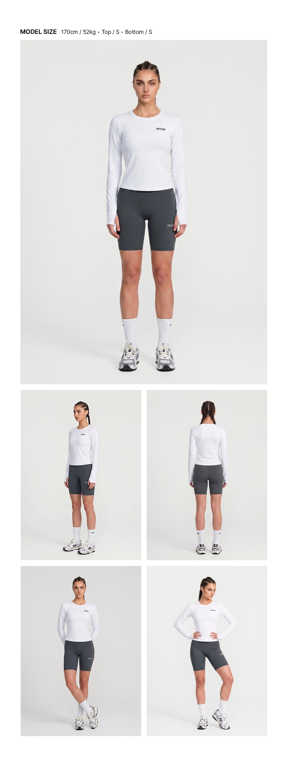 Essential Women Active Long Sleeve (White)