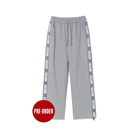 Women's Lettering Sweatpants (Gray)