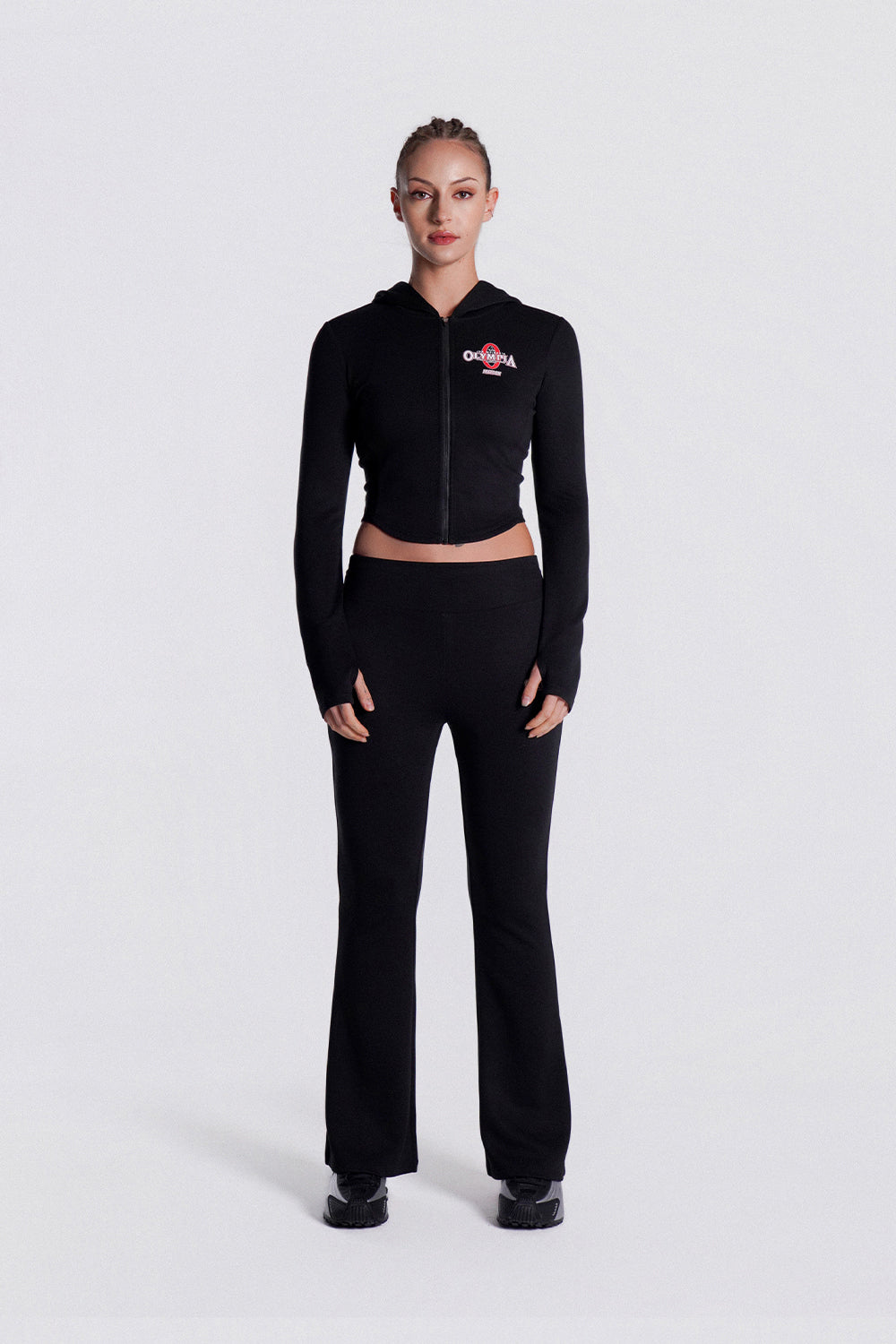 Women's Olympia Slim Bootcut Pants (Black)