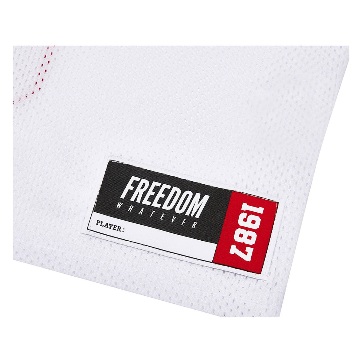 ☆FREEDOM☆ Mesh Rugby Jersey White FD23MMTS2090WH FREEDOM Mesh Rugby Jersey (White) – Freedom Whatever HK