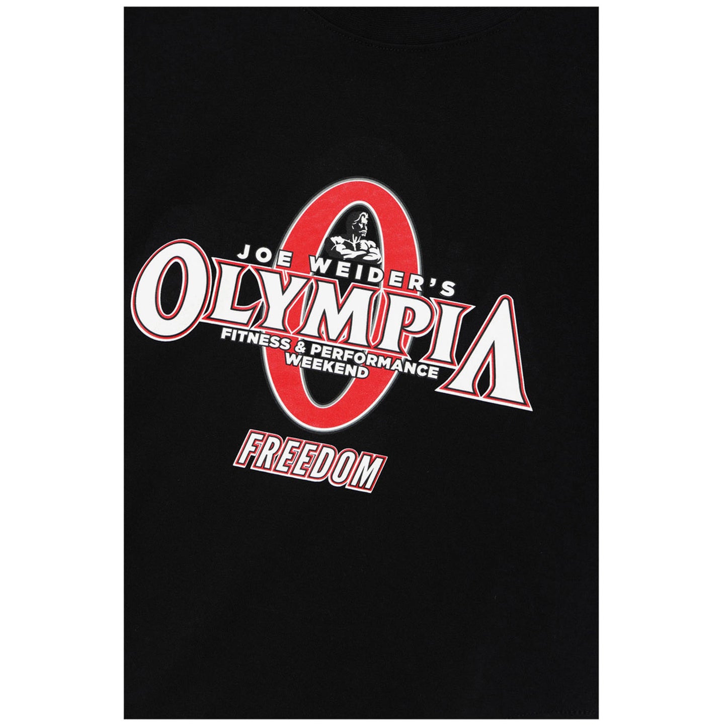 Womens Olympia Big Logo Crop T-Shirts (Black)